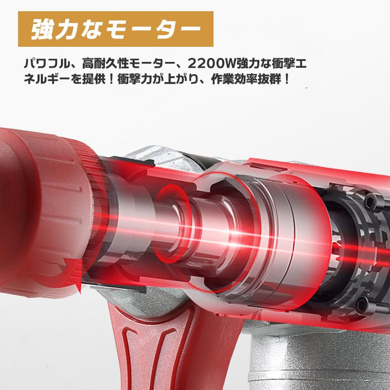 電動ハンマー モータカット ハンマー チゼル 5本セット 220v専用 電動ハンマー モータカット ハンマー チゼル 5本セット 220v専用
