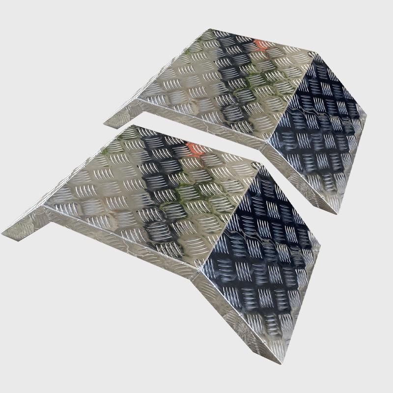 2tトラックリアフェンダー アルミ縞板 新品 予約−汎用トラック アルミ シマ板 2個セット 2トン汎用 リア