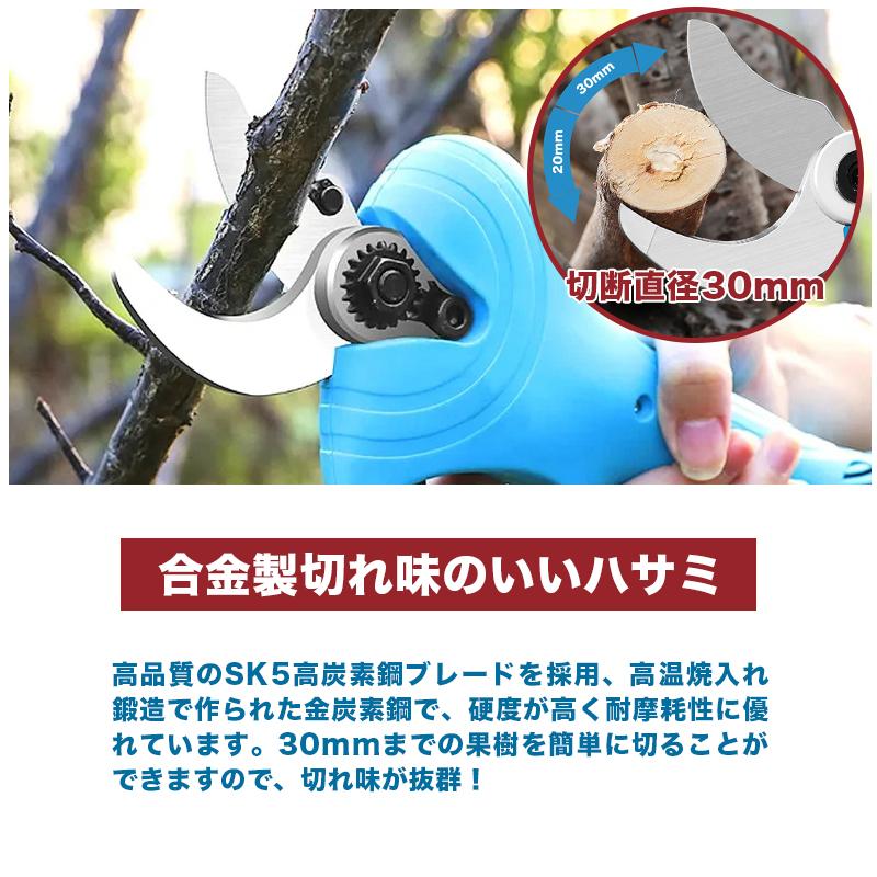 剪定ばさみ 充電式 剪定バサミ バッテリー2個付き 電動剪定ばさ 剪定ばさみ 充電式 剪定バサミ バッテリー2個付き 電動剪定ばさ