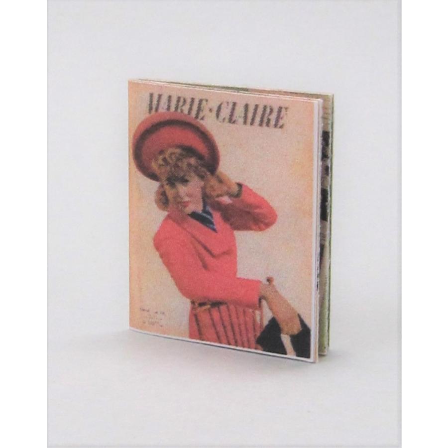 12分の1ミニチュア ドールハウスサイズ 復刻ファッション誌（フランス）Marie Claire 1943年版