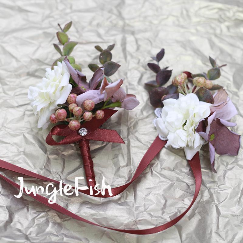 新婦 リストブーケ 新郎 コサージュ ブライダル リストコサージュ リストレット 花嫁 ブレスレット Tr Sys Com