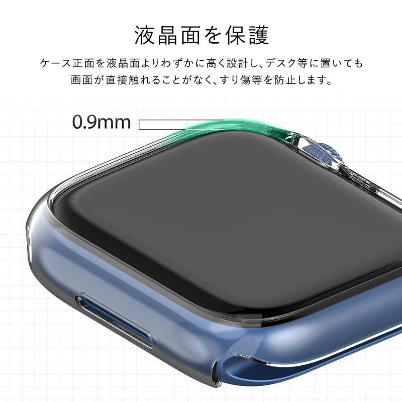 【araree】 Apple Watch Series 7 45mm 対応 ケース クリア 耐衝撃 透明 薄型 軽量 クリアケース カバー スリム 衝｜lanui｜03