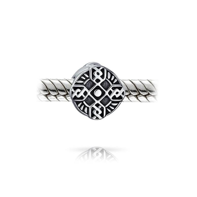 [Bling Jewelry] 宗教的なケルトの三位一体の十字架の女性 .925 の純銀製の適合のヨーロッパのブレスレットのためのアイルランドのバイキ｜lanui｜02