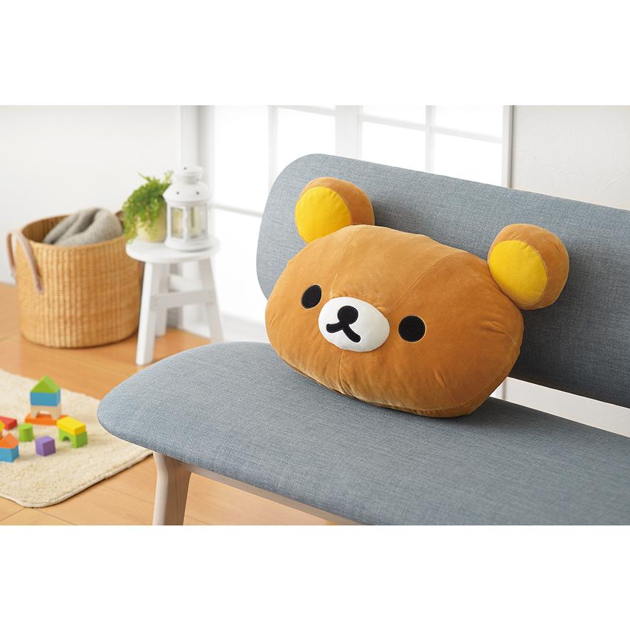 リラックマ ぬいぐるみ顔型クッション（RK-50)Rilakkuma キャラクター