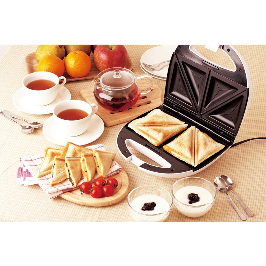 HOME SWAN ホットサンドメーカー (SHS-20) 調理家電 朝食 おやつ パン 
