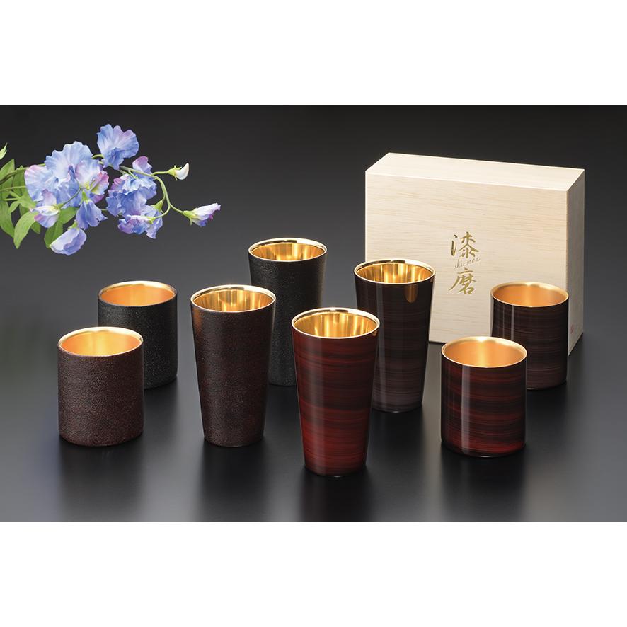 漆磨 ストレートタンブラー 暁月(TS-11)300ml 二重構造 ステンレス 漆 酒器 山中漆器 卓上 和モダン 【日本製】  メーカー直営 正規代理店の画像