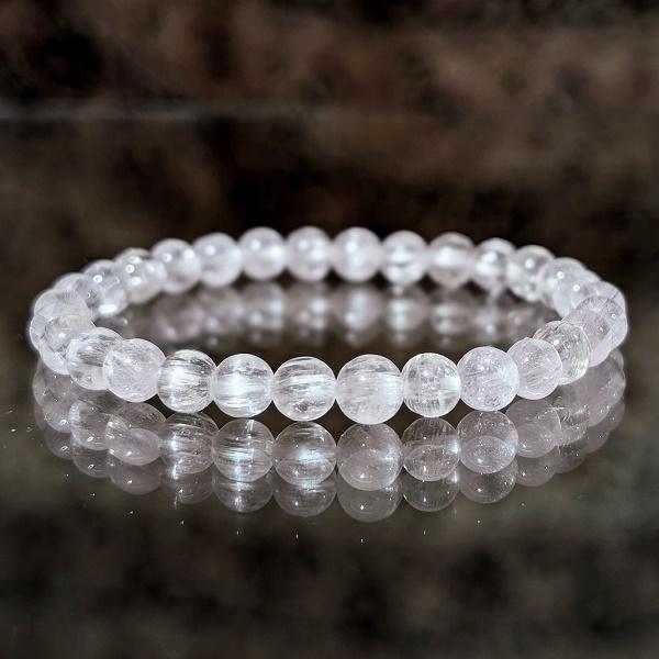 クンツァイト ブレスレット 6mm玉　 パワーストーン 風水 恋愛運 ピンク 浄化 高品質 |  | 01