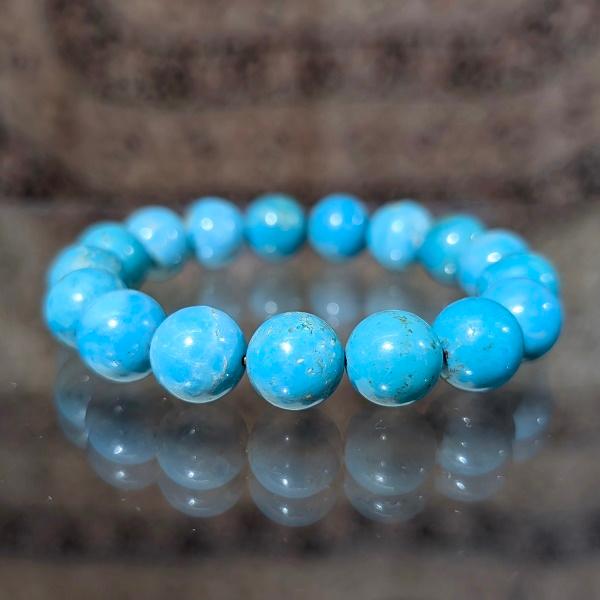 ターコイズ ブレスレット 12mm玉　 パワーストーン 風水 幸運 12月 誕生石 高品質 |  | 01