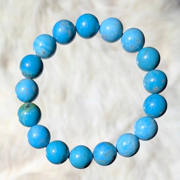 ターコイズ ブレスレット 12mm玉　 パワーストーン 風水 幸運 12月 誕生石 高品質 |  | 03