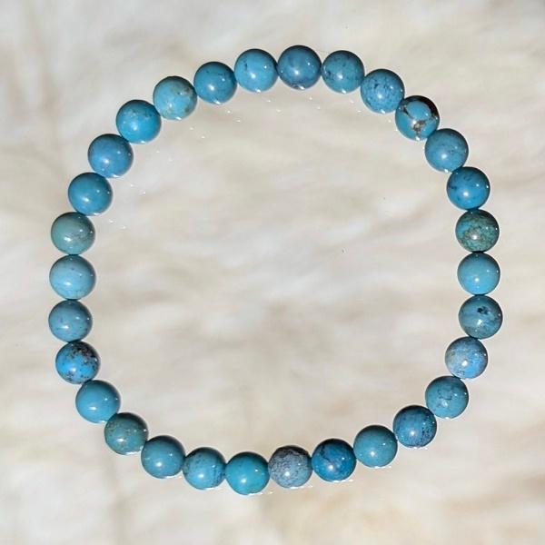 ターコイズ ブレスレット 6mm玉　 パワーストーン 風水 幸運 12月 誕生石 高品質 |  | 02