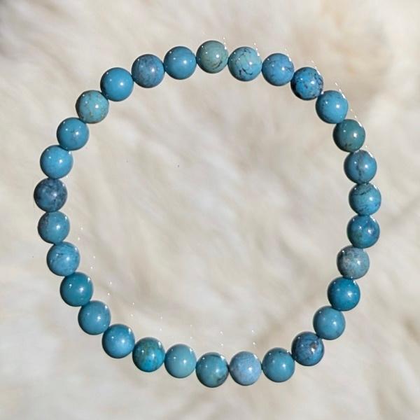 ターコイズ ブレスレット 6mm玉　 パワーストーン 風水 幸運 12月 誕生石 高品質 |  | 03
