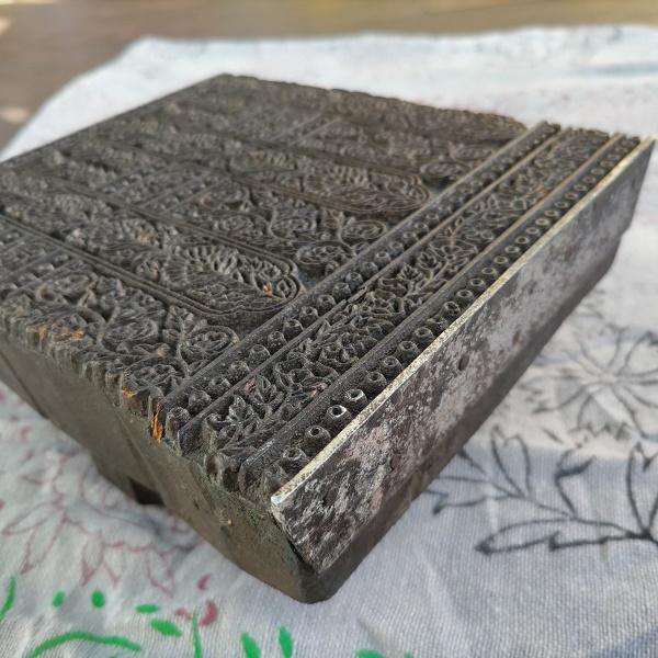 ウッドブロック アンティークII　インド ブロックスタンプ エスニック 一点物 |  | 01