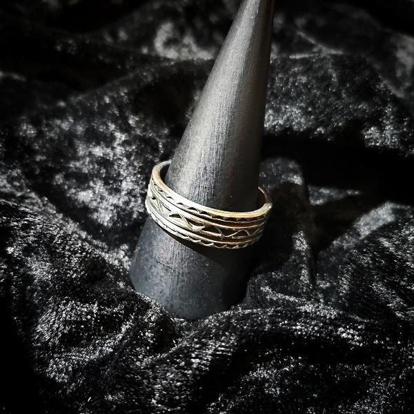 インディアンジュエリー  リング オーバーレイ　シルバー925 ホールマーク 一点物 Indian jewelry |  | 01