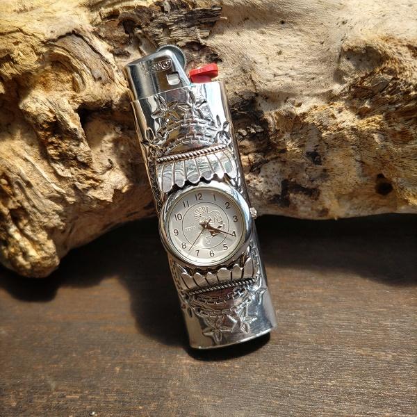 インディアンジュエリー ライターケース　ウォッチ＆ストーン　シルバー925 ホールマーク 一点物 Indian jewelry | 