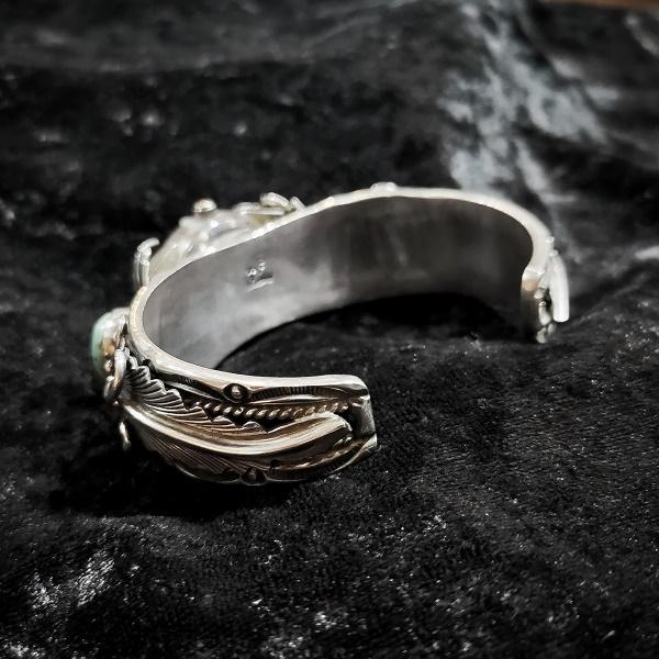 インディアンジュエリー バングルウォッチ ターコイズ シルバー925