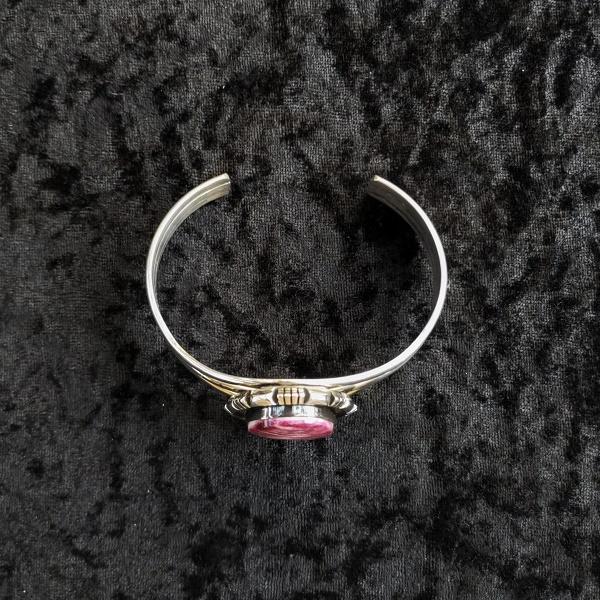 インディアンジュエリー バングル スパイニーオイスターシェル　シルバー925 ホールマーク 一点物 Indian jewelry |  | 01