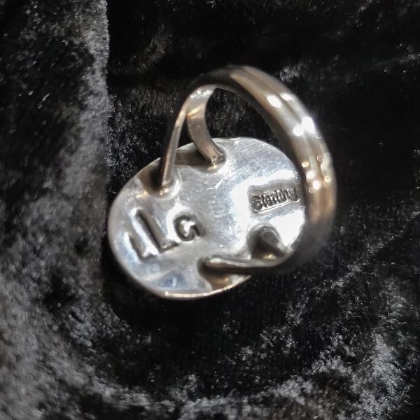 インディアンジュエリー  リング インレイ ティピ　シルバー925 ホールマーク 一点物 Indian jewelry |  | 03