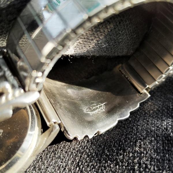 インディアンジュエリー リストウォッチ　ターコイズ＆コーラル 　シルバー925 ホールマーク 一点物 Indian jewelry |  | 03