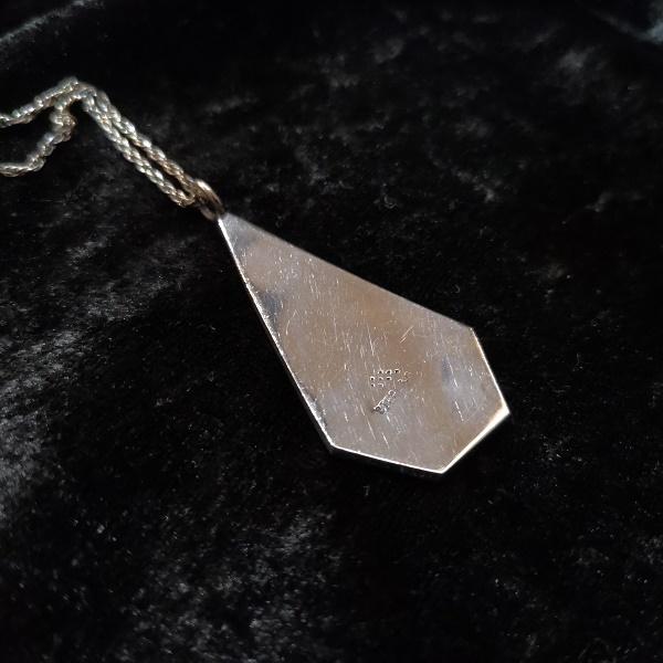インディアンジュエリー ネックレス バタフライ オーバーレイ　シルバー925 一点物 Indian jewelry |  | 02