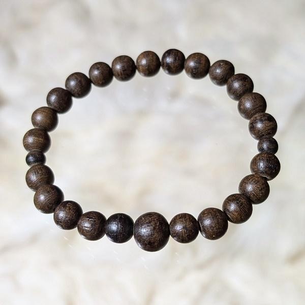 沈香木 ブレスレット 5~10mm玉　天然 香木 沈香 癒し 鎮静 ヒーリング Agar wood 希少 | 