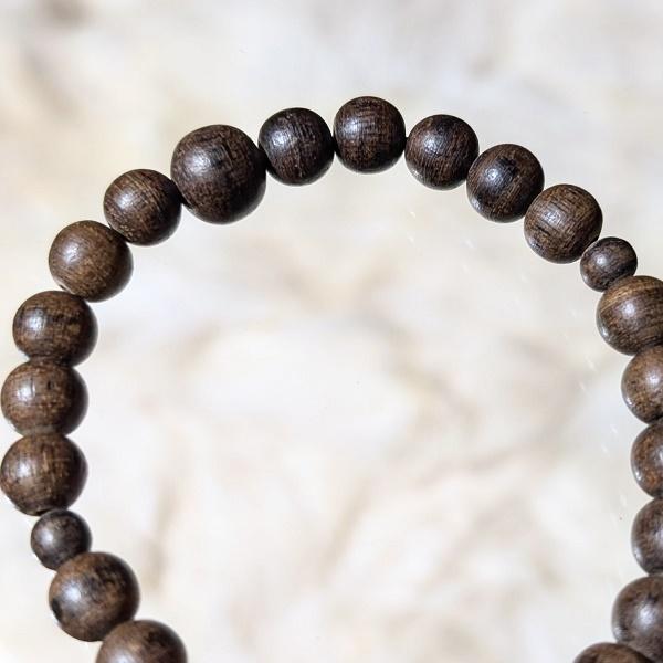 沈香木 ブレスレット 5~10mm玉　天然 香木 沈香 癒し 鎮静 ヒーリング Agar wood 希少 |  | 01
