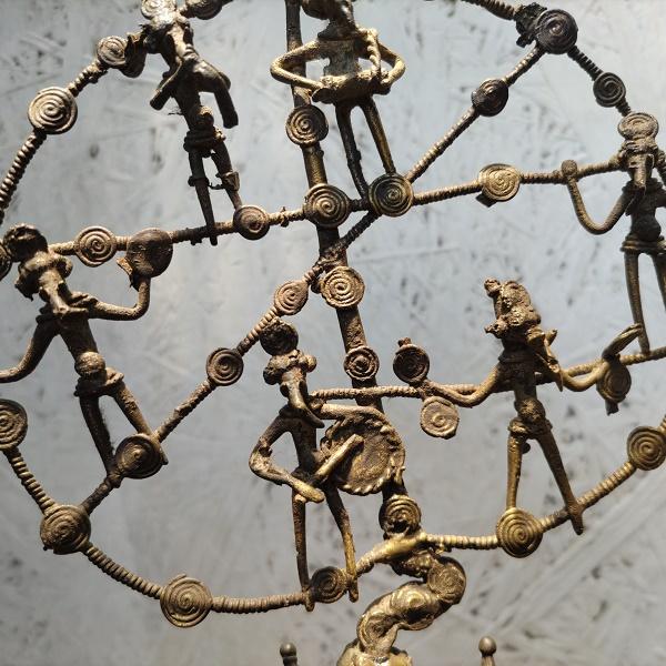 ドクラ マウアの木 ガネーシャ オブジェ　インド 真鍮 鋳物 エスニック 一点物 |  | 02