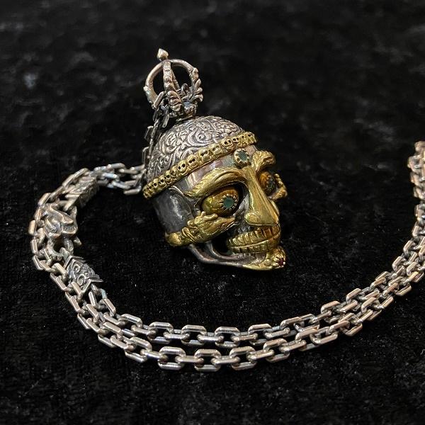 ZOCALO（ソカロ） ペンダントトップ TIBETAN MONK SKULL L エスニック 