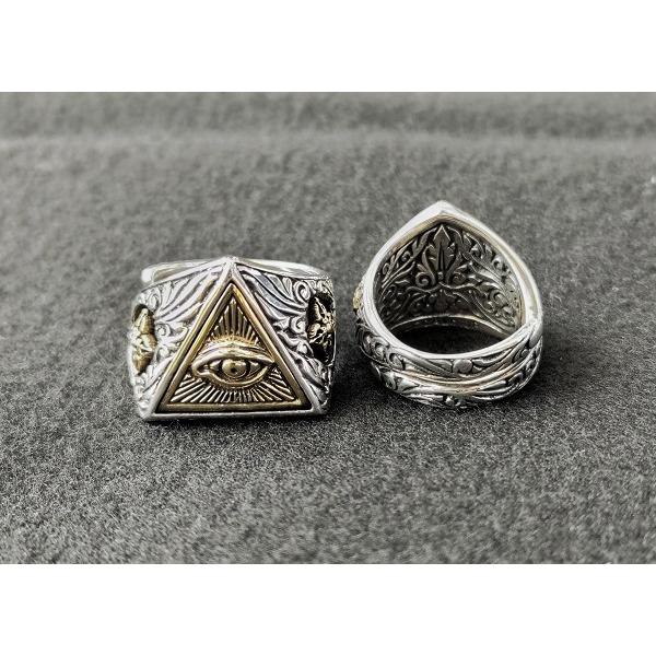 ソカロ アイ オブ プロビデンス ミラレテルリング シルバー925 S