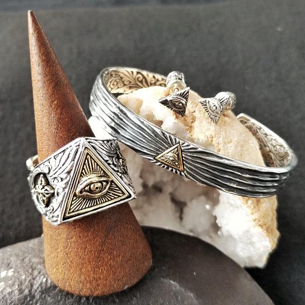 ZOCALO ピアス ミラレテル EYE OF PROVIDENCE　ソカロ エスニック シルバー | ZOCALO | 02