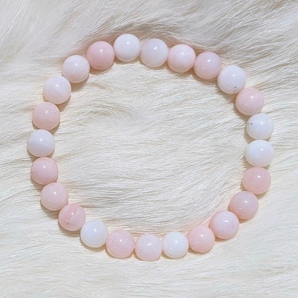 ピンクオパール ブレスレット 8mm玉　 パワーストーン 風水 希少 レア 高品質 |  | 03