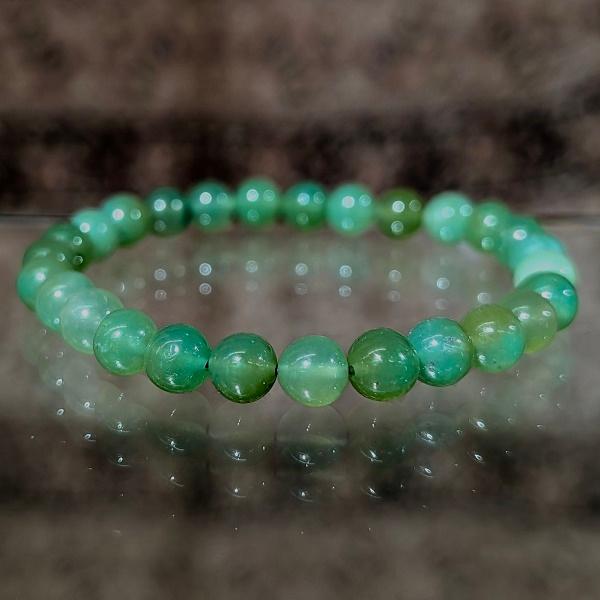 ジェムシリカ ブレスレット 6mm玉　 パワーストーン 風水 希少 レア 高品質 |  | 01