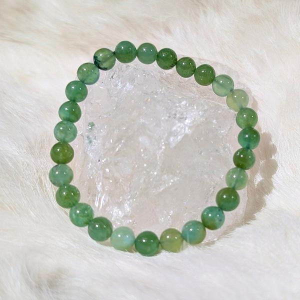 ジェムシリカ ブレスレット 6mm玉　 パワーストーン 風水 希少 レア 高品質 |  | 02