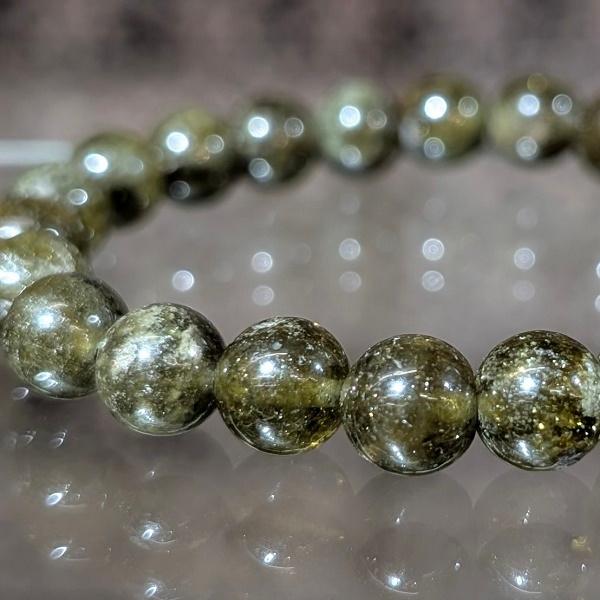 グリーンガーネット ブレスレット 8mm玉　 ツァボライト パワーストーン 風水 希少 レア 高品質 | 