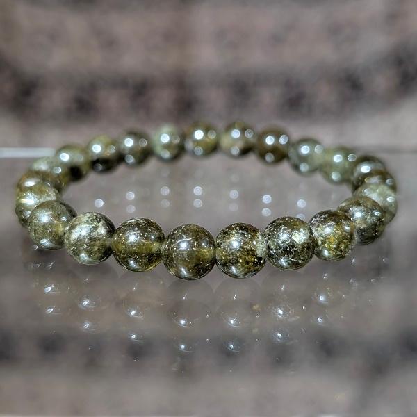 グリーンガーネット ブレスレット 8mm玉　 ツァボライト パワーストーン 風水 希少 レア 高品質 |  | 01