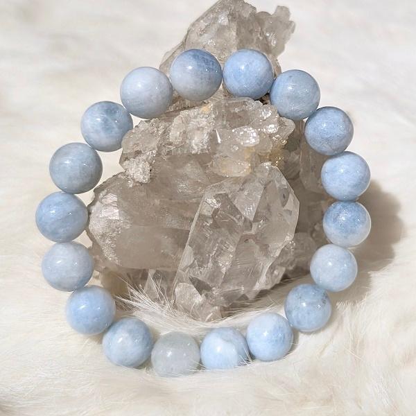 アクアマリン ブレスレット 10mm玉　 パワーストーン 風水 希少 レア 高品質 誕生石 |  | 02