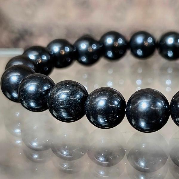 神居古潭石 ブレスレット 10mm玉　 パワーストーン 風水 希少 レア 高品質 | 
