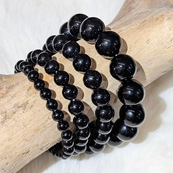 ブラックオニキス ブレスレット　パワーストーン 風水 開運 メノウ | 