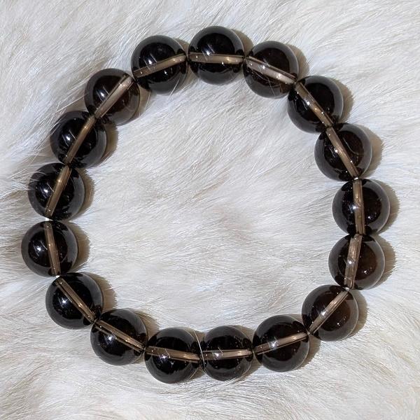 スモーキークオーツ ブレスレット　 パワーストーン 風水 開運 煙水晶 |  | 02