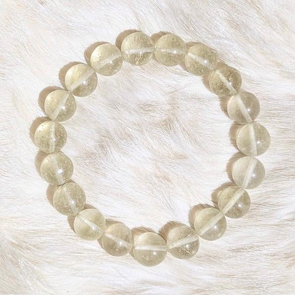 リビアングラス ブレスレット 10mm玉　 パワーストーン 風水 癒し 浄化 幸運 宇宙 |  | 01