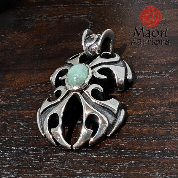 Maori Warriors ペンダントトップ  Justice 正義　翡翠 シルバー 925 マオリ ウォーリアーズ  MO116 | Maori