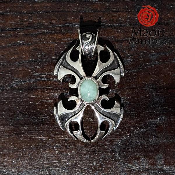 Maori Warriors ペンダントトップ  Justice 正義　翡翠 シルバー 925 マオリ ウォーリアーズ  MO116 | Maori | 01