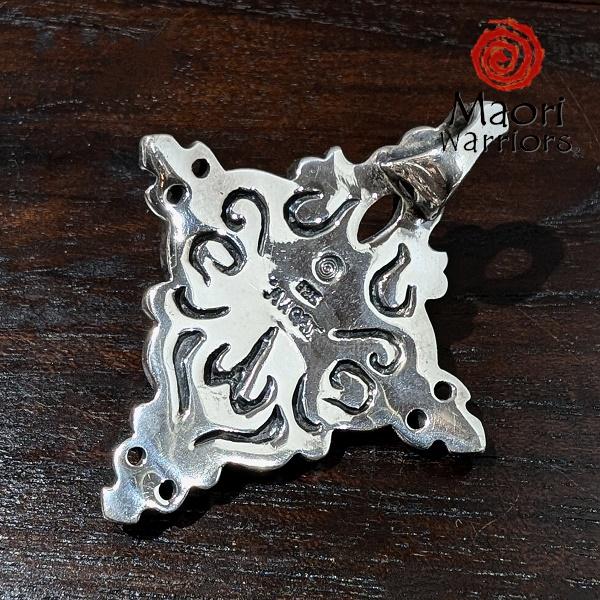 Maori Warriors ペンダントトップ Master 師　翡翠 シルバー 925 マオリ ウォーリアーズ  MO130 | Maori | 02