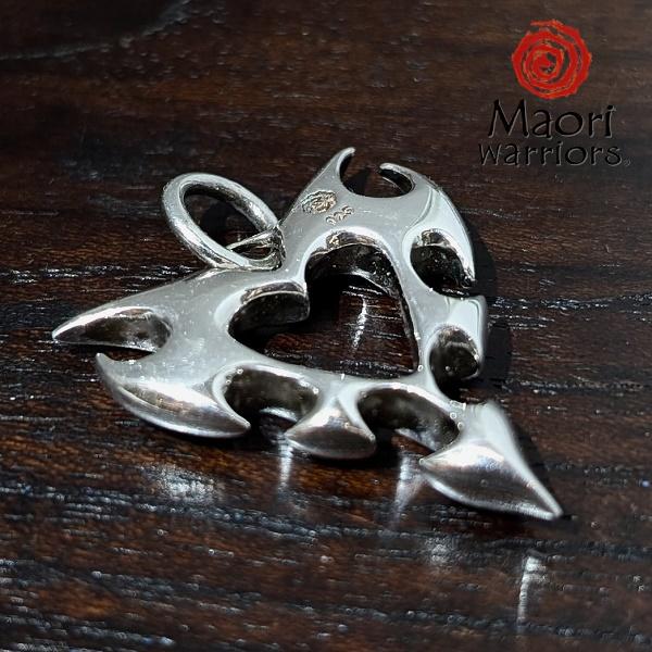 Maori Warriors ペンダントトップ  Good & Evil 善と悪　シルバー 925 マオリ ウォーリアーズ  MO64 | Maori | 02