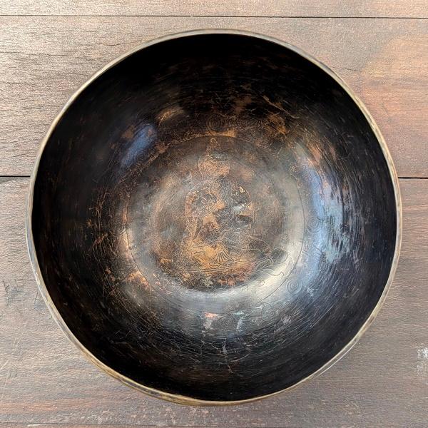 シンギングボウル 15.5cm　チベット ネパール ヨガ 法具 エスニック ヒーリング 浄化 |  | 02