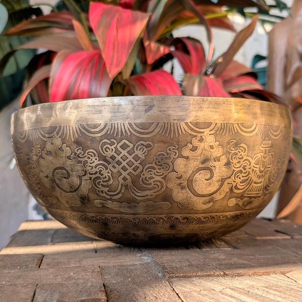 シンギングボウル 26cm　チベット ネパール ヨガ 法具 エスニック ヒーリング 浄化 |  | 01