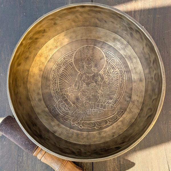 シンギングボウル 23cm　チベット ネパール ヨガ 法具 エスニック ヒーリング 浄化 |  | 02