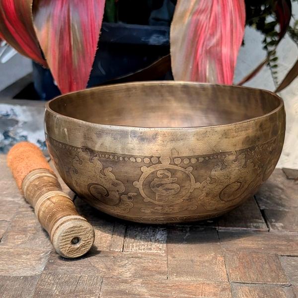 シンギングボウル 18.5cm　チベット ネパール ヨガ 法具 エスニック ヒーリング 浄化 | 