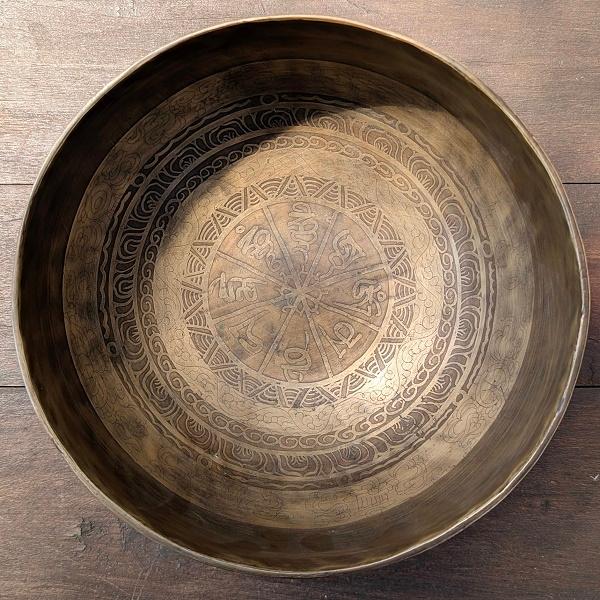 シンギングボウル 18.5cm　チベット ネパール ヨガ 法具 エスニック ヒーリング 浄化 |  | 02