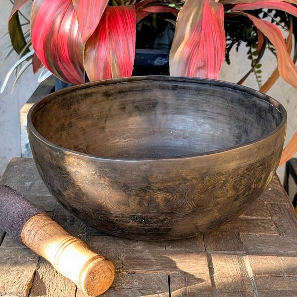 シンギングボウル 26.5cm　チベット ネパール ヨガ 法具 エスニック ヒーリング 浄化 | 