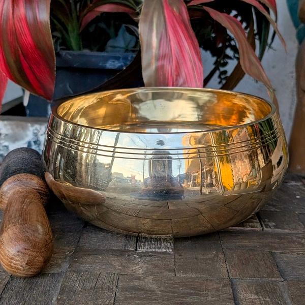 シンギングボウル 22.5cm　チベット ネパール ヨガ 法具 エスニック ヒーリング 浄化 | 